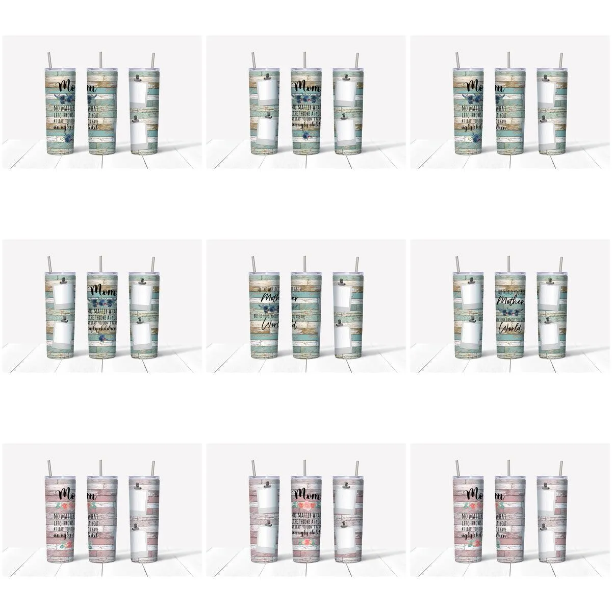 12 Wood Mom Tumbler Wrap Designs Bundle JPG